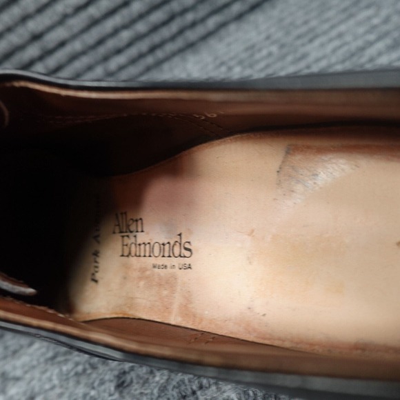 Allen Edmonds Shoes Mens 9.5 B Black Park Avenue Leather Cap Toe Oxford Dress main image 6